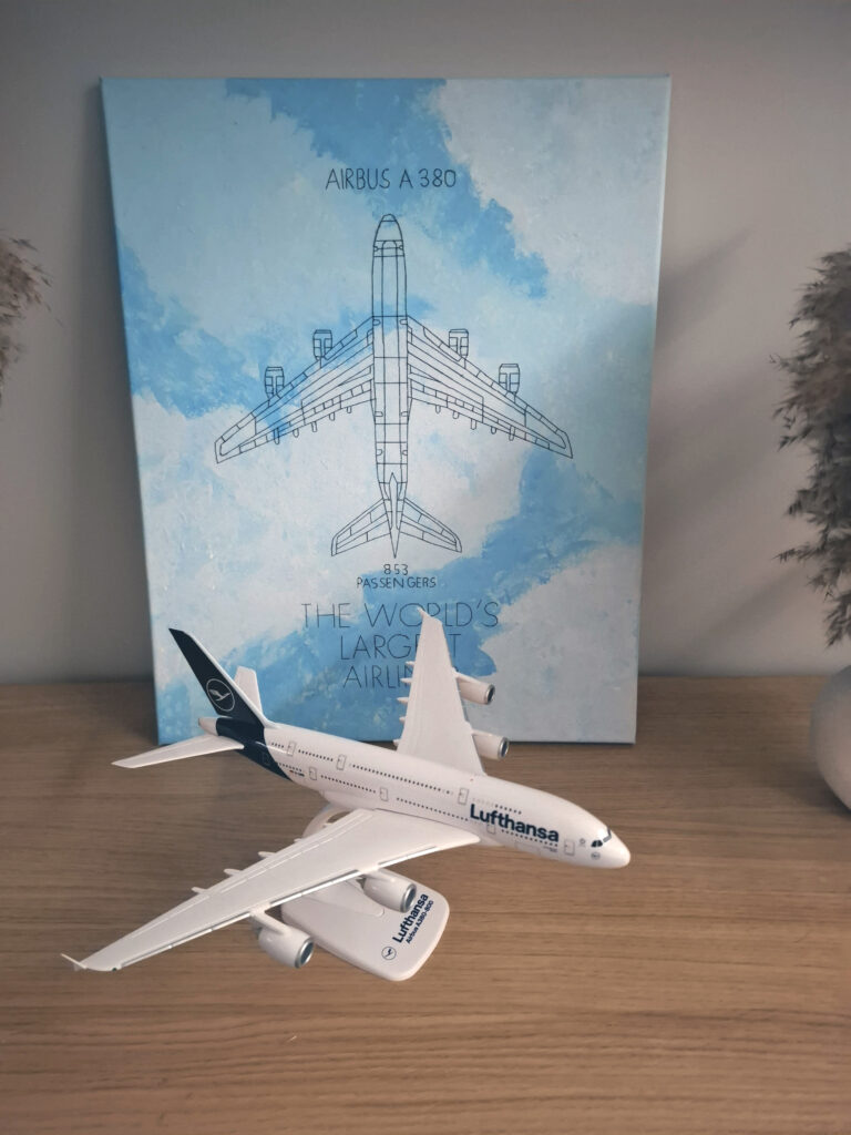 airbus a380 | detailed airplane haft na płótnie